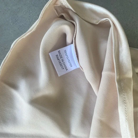 ❗️SOLD❗️Princess Polly Champagne Silky Slip Mini Dress - Picture 14 of 15